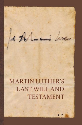 Luther Márton végrendelete (angol)